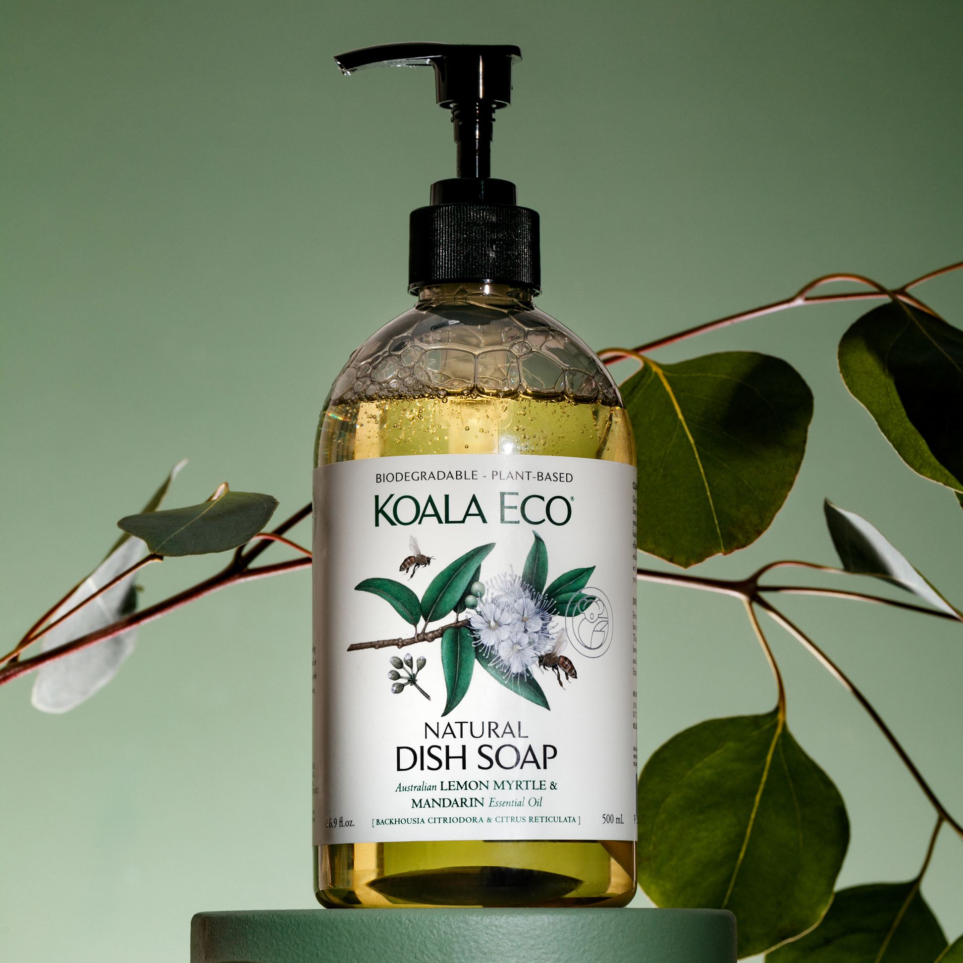 Koala Eco - Natural Dish Soap - Lemon, Myrtle & Mandarin, 16.9fl oz 