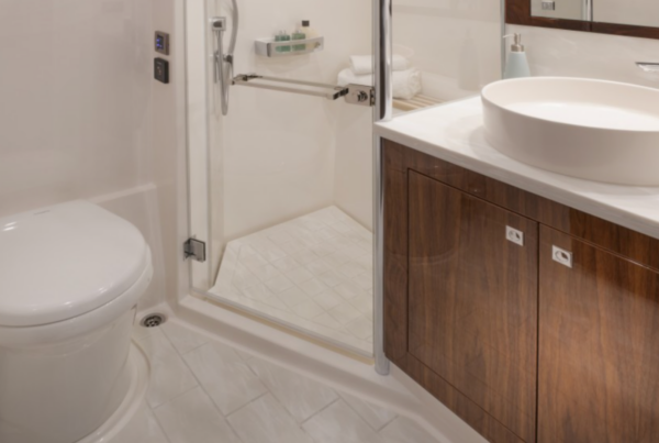 Riviera Luxury Motor Yacht Bathroom