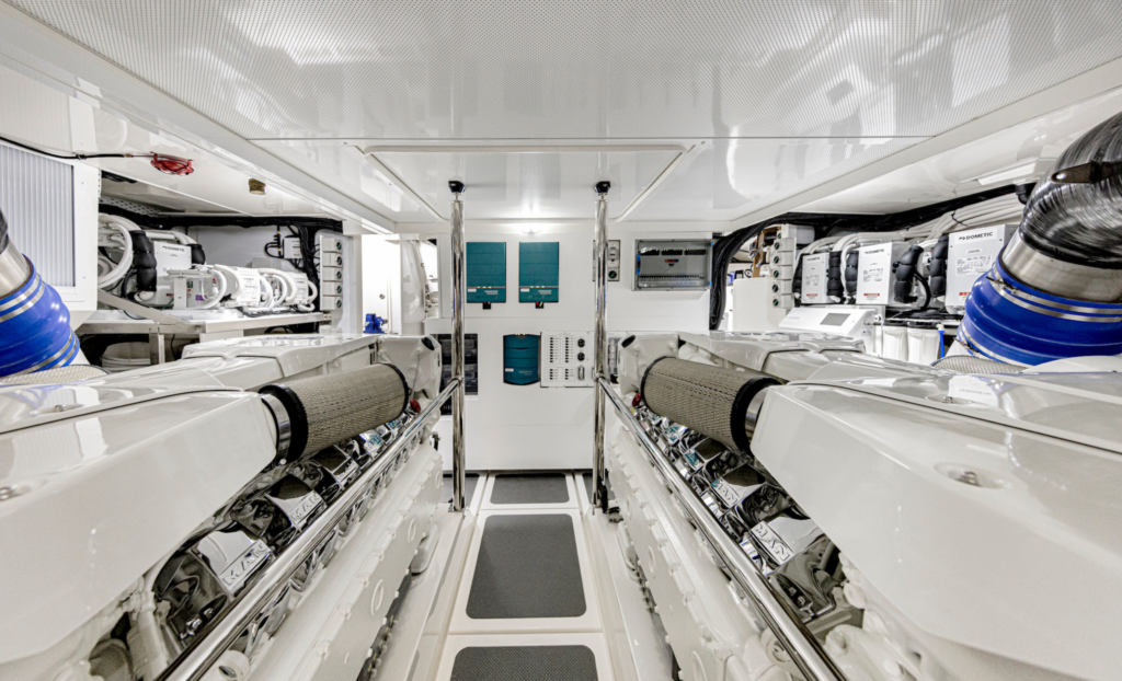 Riviera 78 Sports Motor Yacht Engine Room